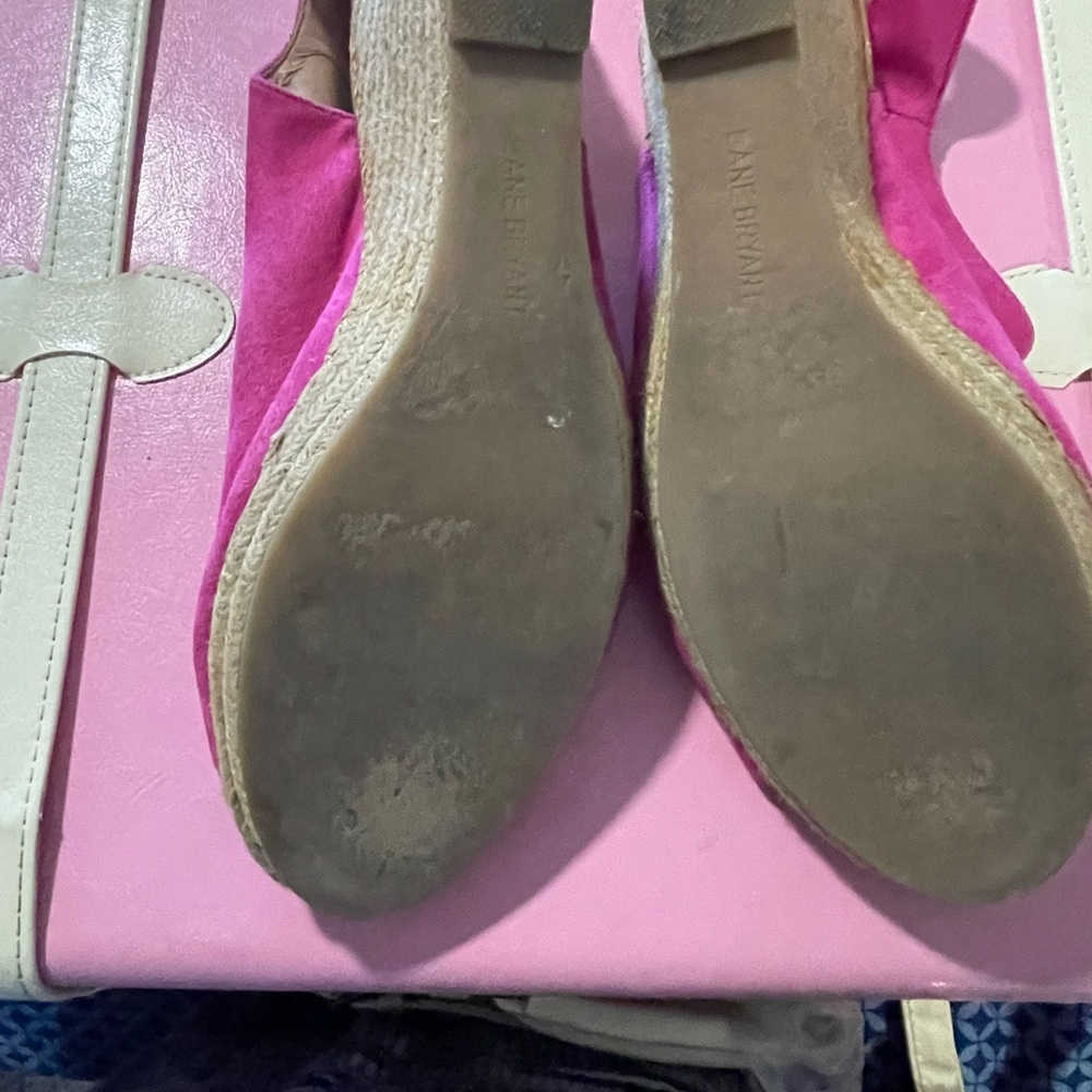 Lane Bryant Fuchsia Open-Toe Mules - Picture 4 of 4